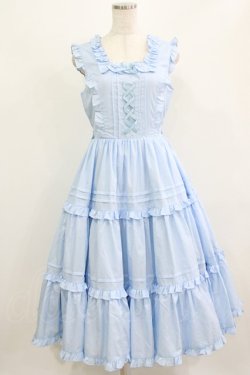 画像1: Chalmiere / フリルロングジャンスカ M サックス H-26-02-24-015-0-OP-NS-ZH