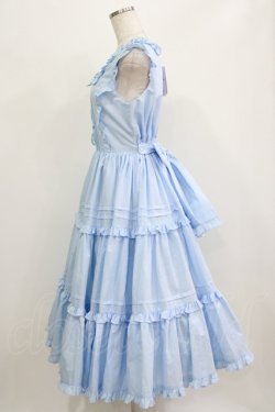 画像2: Chalmiere / フリルロングジャンスカ M サックス H-26-02-24-015-0-OP-NS-ZH