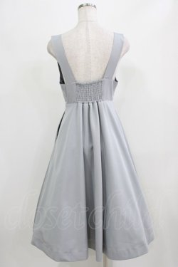 画像3: F i.n.t / チェーンビット使いディープVネックジャンパースカート Free BLUE GRAY H-26-02-24-018-CA-OP-NS-ZH