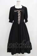 m petit by misako / AMレースアップワンピース L ブラック H-26-02-24-020-LO-OP-NS-ZH