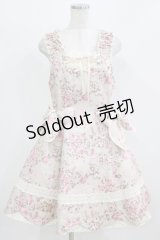 BABY,THE STARS SHINE BRIGHT / くまちゃんブーケ柄ゴブランジャンパースカート Free 生成り H-26-02-24-003-BA-OP-NS-ZH