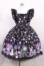 画像1: Angelic Pretty / Happy Treat Partyジャンパースカート Free ブラック H-26-02-25-001-AP-OP-NS-ZH (1)