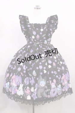 画像1: Angelic Pretty / Happy Treat Partyジャンパースカート Free ブラック H-26-02-25-001-AP-OP-NS-ZH