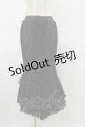 Qutie Frash / マーメイドスカート  黒 H-26-02-25-1033-QU-SK-KB-ZH