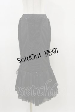 画像1: Qutie Frash / マーメイドスカート  黒 H-26-02-25-1033-QU-SK-KB-ZH
