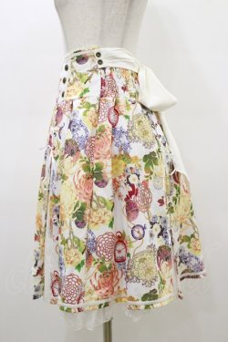 画像3: Ozz oneste / 和チャイナハイウエストスカート  白 H-26-02-25-1035-OO-SK-KB-ZH