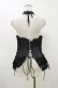 画像2: Qutie Frash / クモメッシュフリルコルセット  黒 H-26-02-25-1004-QU-ZA-KB-ZH (2)