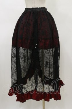 画像2: Qutie Frash / 変形パニエスカート  黒×赤 H-26-02-25-1036-QU-SK-KB-ZH