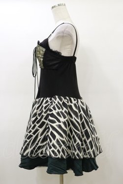 画像3: Qutie Frash / キャミワンピース  黒×緑 H-26-02-25-1037-QU-OP-KB-ZH