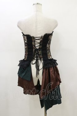 画像2: Qutie Frash / オーバーバストコルセット  茶 H-26-02-25-1006-QU-TO-KB-ZH
