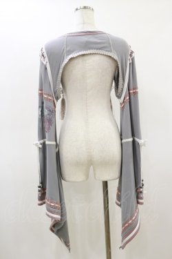 画像2: Ozz oneste / 流水羽衣天女振り袖ボレロ  グレー H-26-02-25-1008-OO-TO-KB-ZH