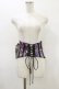 画像1: Qutie Frash / リボン帯コルセット  黒×紫 H-26-02-25-1002-QU-TO-KB-ZH (1)