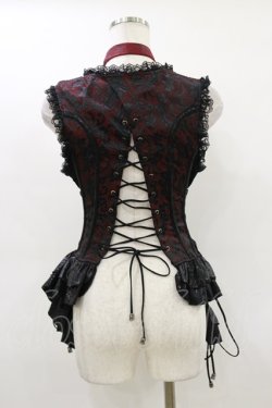 画像2: Qutie Frash / コルセットビスチェ  黒×赤 H-26-02-25-1014-QU-TO-KB-ZH