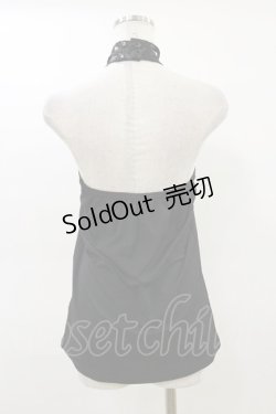 画像2: Qutie Frash / クロスキャミ  黒×黒 H-26-02-25-1018-QU-TO-KB-ZH