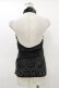 画像2: Qutie Frash / ホルターキャミ  黒 H-26-02-25-1019-QU-TO-KB-ZH (2)
