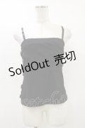 Qutie Frash / サラシキャミ  黒 H-26-02-25-1020-QU-TO-KB-ZH