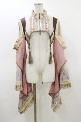 Ozz oneste / 着物袖ショートジャケット  ピンクベージュ H-26-02-25-1024-OO-JA-KB-ZH