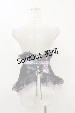 画像2: Qutie Frash / リボンコルセット  黒×紫 H-26-02-25-1003-QU-ZA-KB-ZH