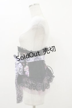 画像3: Qutie Frash / リボンコルセット  黒×紫 H-26-02-25-1003-QU-ZA-KB-ZH