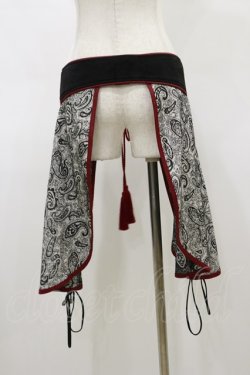 画像2: Qutie Frash / 2022-黒炎-ラップスカート  黒 H-26-02-25-1030-QU-JA-KB-ZH