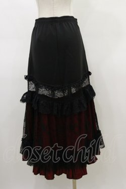 画像2: Qutie Frash / マーメイドスカート  黒×赤 H-26-02-25-1032-QU-SK-KB-ZH