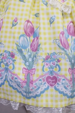 画像4: Angelic Pretty / Tulip Bouquetジャンパースカート Free イエロー H-26-02-25-005-AP-OP-NS-ZH