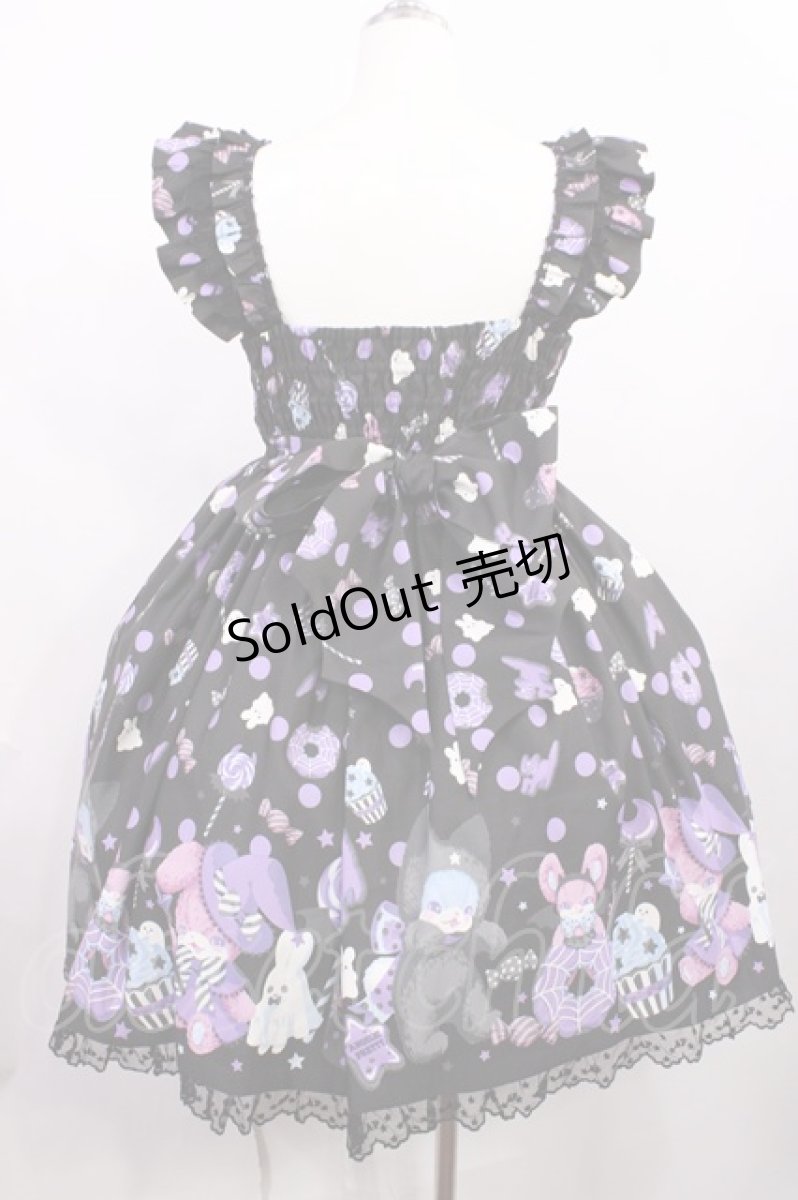 画像3: Angelic Pretty / Happy Treat Partyジャンパースカート Free ブラック H-26-02-25-001-AP-OP-NS-ZH (3)