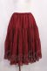 画像1: Victorian maiden / ボリュームシフォンペチコートスカート Free ボルドー H-26-02-25-012-CL-SK-NS-ZH (1)
