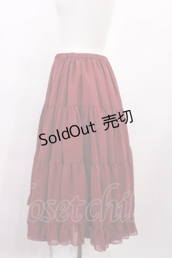 画像2: Victorian maiden / ボリュームシフォンペチコートスカート Free ボルドー H-26-02-25-012-CL-SK-NS-ZH