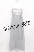 merry jenny / ドロストチュールキャミワンピース Free グレー H-26-02-25-014-LO-OP-NS-ZH