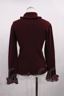 画像2: m petit by misako / TT*MSKTNソデレース L ボルドー H-26-02-25-017-LO-TO-NS-ZH