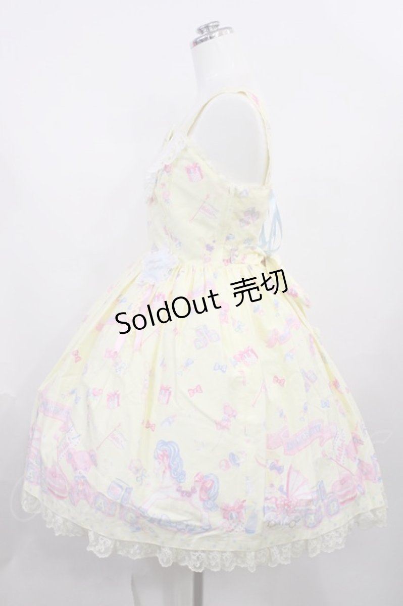 画像2: Angelic Pretty / Dreamyベビールームジャンパースカート Free クリーム H-26-02-25-002-AP-OP-NS-ZH (2)