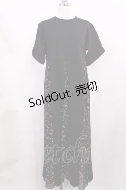 画像1: jouetie / アシメブロッキングカットワンピース Free ブラック H-26-02-25-020-EL-OP-NS-ZH