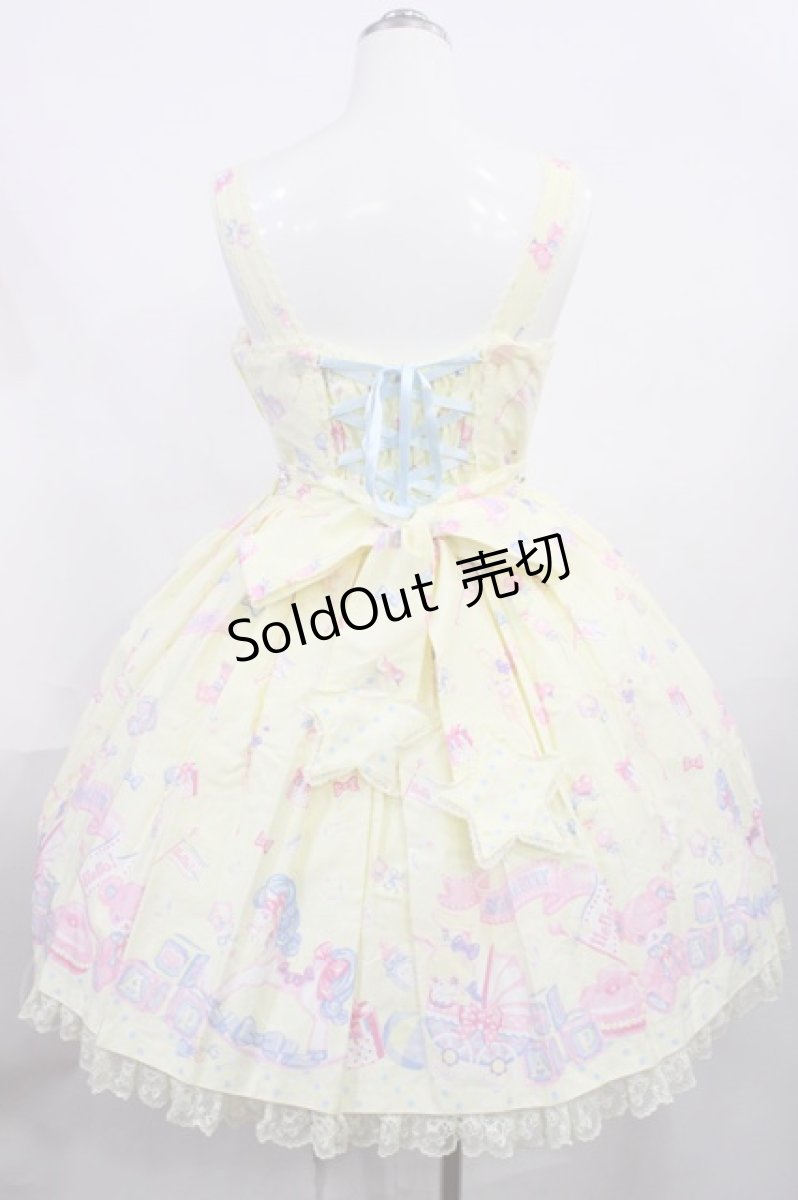 画像3: Angelic Pretty / Dreamyベビールームジャンパースカート Free クリーム H-26-02-25-002-AP-OP-NS-ZH (3)