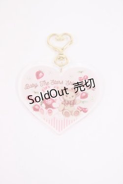 画像1: BABY,THE STARS SHINE BRIGHT / うさくみゃちゃん&くまくみゃちゃんキーホルダー  ピンク H-26-02-25-026-BA-ZA-NS-ZH