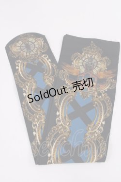 画像1: Juliette et Justine / ホスピタル ドゥ サン・パウ ショセット (サン・パウ病院柄のソックス)  ブラック H-26-02-25-035-CL-ZA-NS-ZH