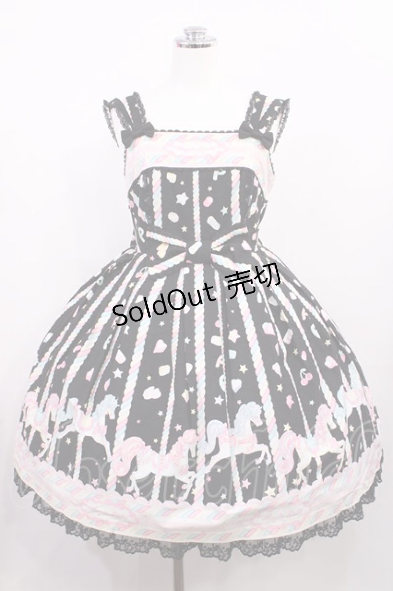 画像1: Angelic Pretty / Sugary Carnivalジャンパースカート Free ブラック H-26-02-25-003-AP-OP-NS-ZH (1)
