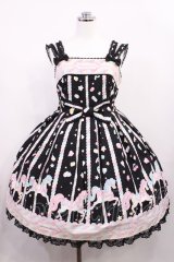 Angelic Pretty / Sugary Carnivalジャンパースカート Free ブラック H-26-02-25-003-AP-OP-NS-ZH
