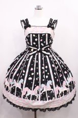 画像1: Angelic Pretty / Sugary Carnivalジャンパースカート Free ブラック H-26-02-25-003-AP-OP-NS-ZH (1)