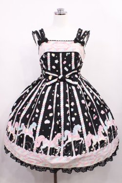 画像1: Angelic Pretty / Sugary Carnivalジャンパースカート Free ブラック H-26-02-25-003-AP-OP-NS-ZH
