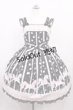 画像1: Angelic Pretty / Sugary Carnivalジャンパースカート Free ブラック H-26-02-25-003-AP-OP-NS-ZH