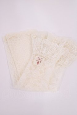 画像1: m petit by misako / NINA'S二重レースアームカバー(ロング)  アイボリー H-26-02-25-038-LO-ZA-NS-ZH