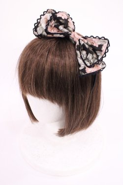 画像1: Mary Magdalene / エグランティーヌリボンカチューシャ  ブラック H-26-02-25-043-CL-AC-NS-ZH