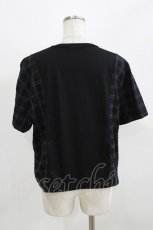 画像3: Candy Stripper / CHECK RIBBON TRIMMED   ブラック×ブラックチェック H-26-02-27-025-PU-TO-KB-ZH (3)
