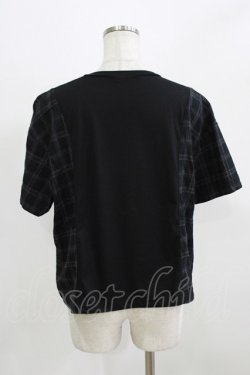 画像3: Candy Stripper / CHECK RIBBON TRIMMED   ブラック×ブラックチェック H-26-02-27-025-PU-TO-KB-ZH