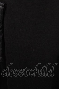 画像4: Candy Stripper / CHECK RIBBON TRIMMED   ブラック×ブラックチェック H-26-02-27-025-PU-TO-KB-ZH