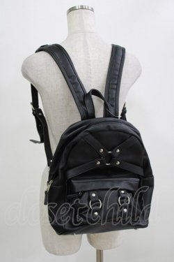画像1: LISTEN FLAVOR / クロスハーネスバックパック  黒 H-26-02-27-027-PU-BG-AK-ZH