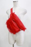 Candy Stripper / OVERLAPPED FRILL WAIST BAG  レッド H-26-02-27-028-PU-BG-KB-ZH