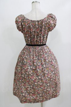 画像3: Jane Marple / メルヘンプリントのスモックワンピース  グレー H-26-02-27-003-JM-OP-KB-ZH