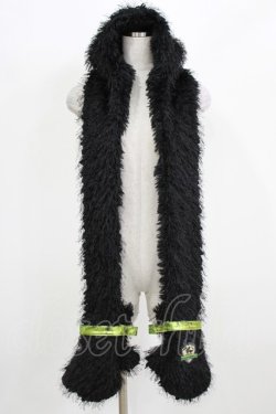 画像1: QOOZA / 「ディズニーツイステッドワンダーランド」ファーハット[DIASOMNIA]  ブラック H-26-02-27-032-PU-AC-KB-ZH